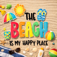Load image into Gallery viewer, THE BEACH IS MY HAPPY PLACE
