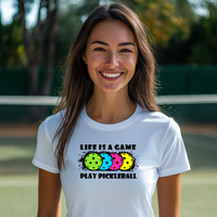 Load image into Gallery viewer, PICKLEBALL-LIFE IS A GAME-PLAY PICKLEBALL
