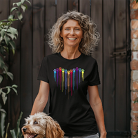 Load image into Gallery viewer, Bleeding Multicolor PawPrints
